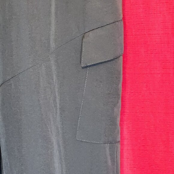 Men's Jogger Pants Pockets Side Zips Grey Size Medium - Picture 6 of 14